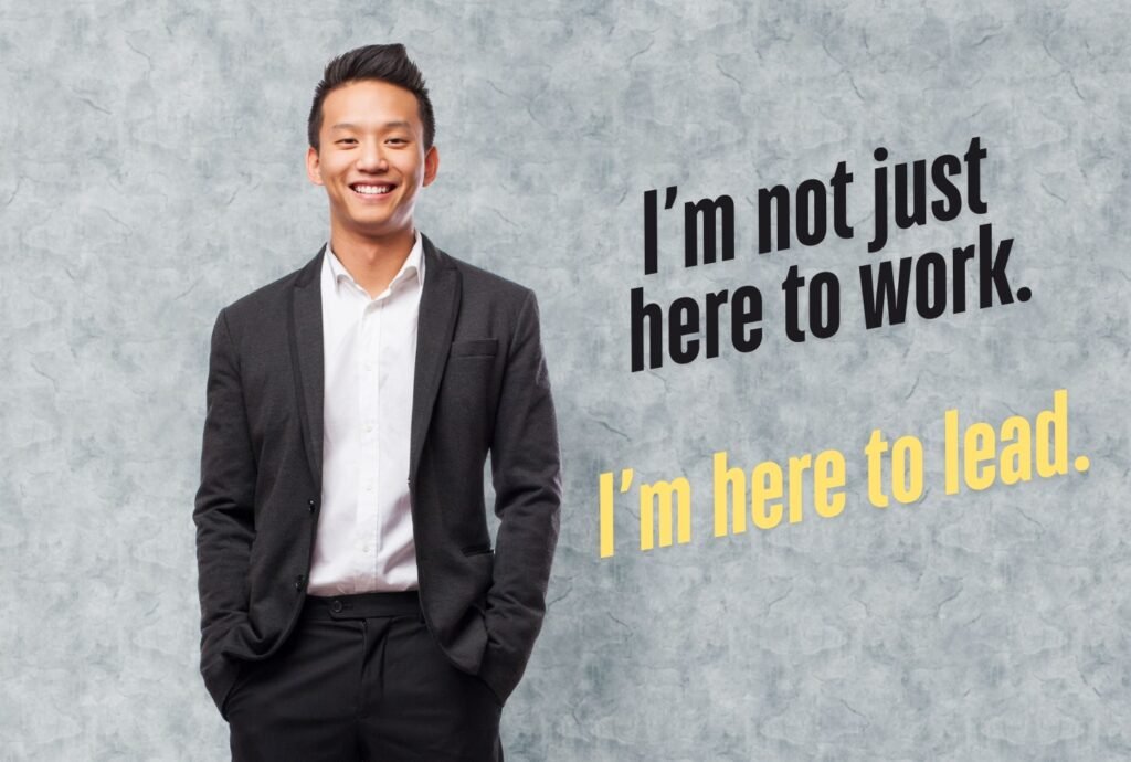 Young professional new into leadership