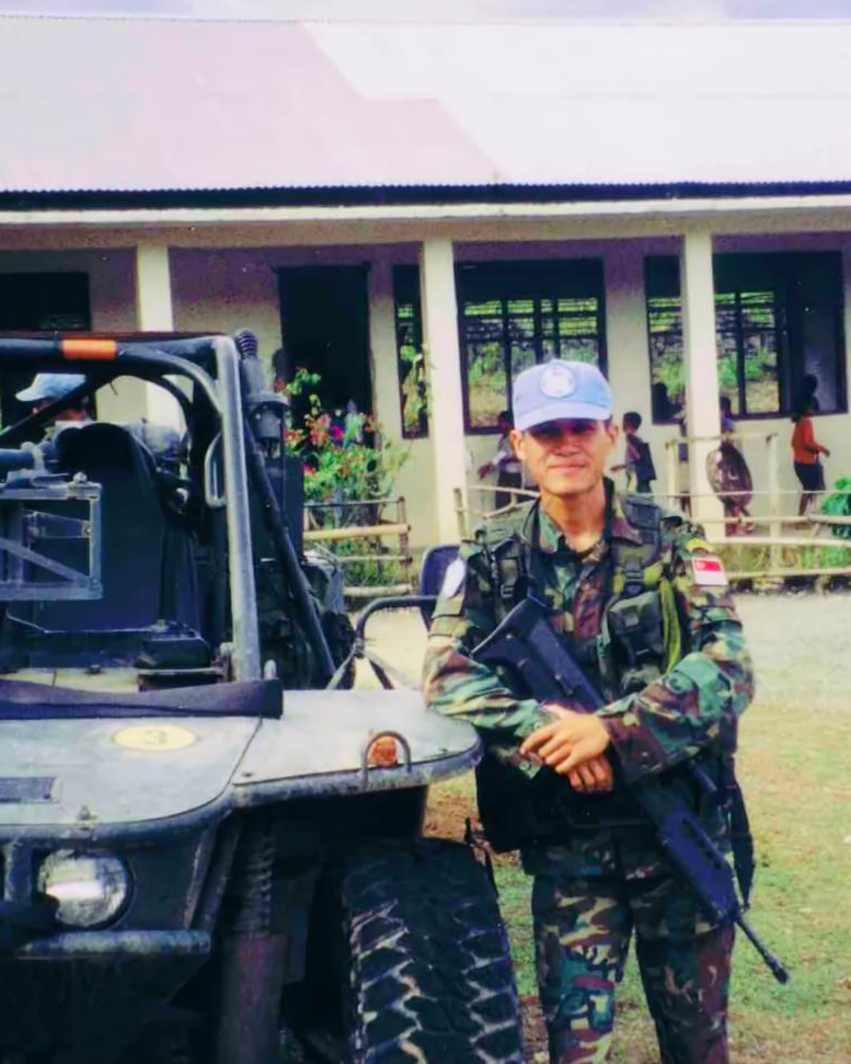 Joseph Wong as UN Peace Keeper