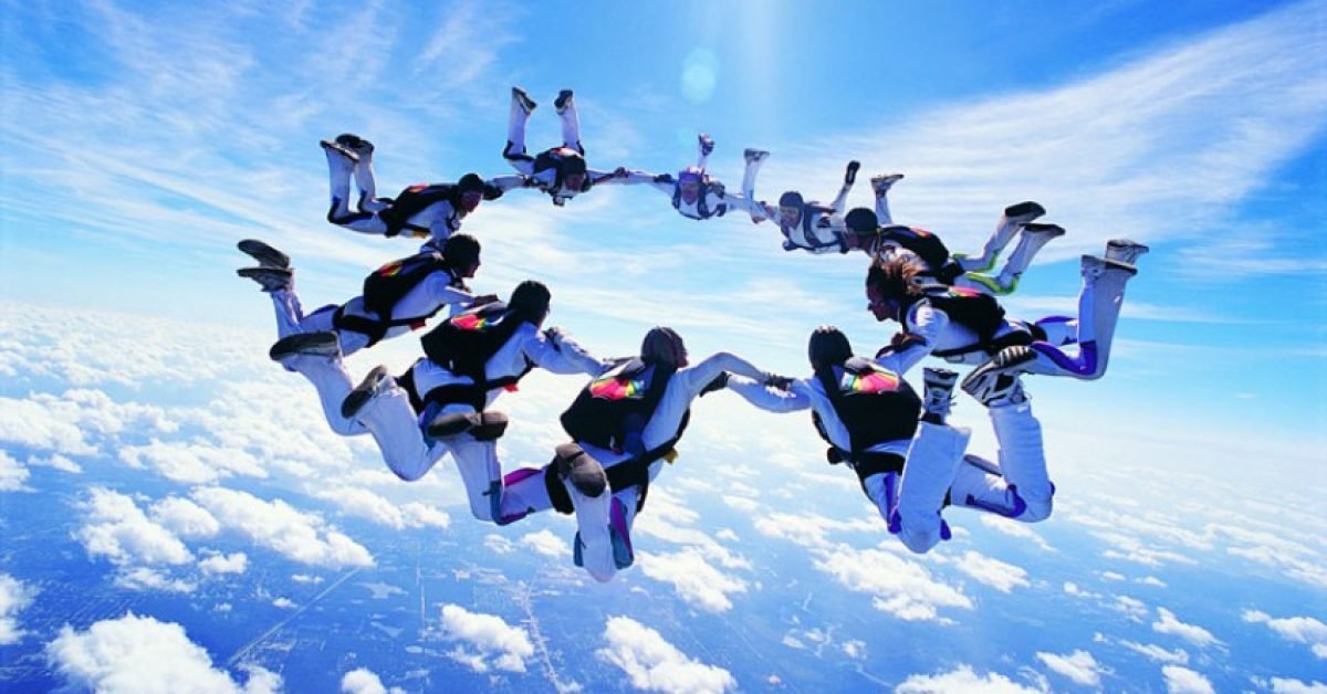 skydiving